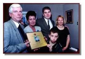 The Moffitt Family at the Plaque Ceremony